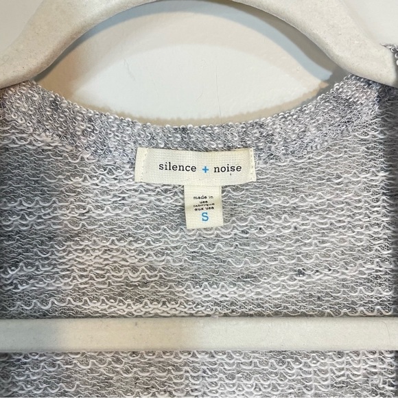 Silence and Noise Sheer Open Front Cardigan 3/4 Sleeve Size Womens Small - Picture 7 of 8